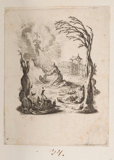 オリーブの園のキリスト No. 3 の 11 から La Petite Passion 作： Jacques Callot