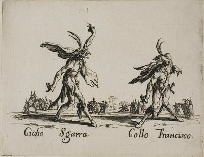 バッリ・ディ・スフェッサニアよりチチョ・スガーラ - コロ・フランシスコ、プレート6 作： Jacques Callot