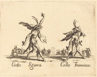 シチョ・スガラとコロ・フランシスコ 作： Jacques Callot
