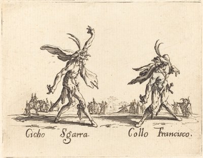 シチョ・スガラとコロ・フランシスコ 作： Jacques Callot