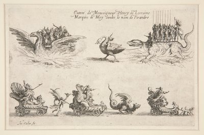 バリエールでの戦闘、モンシニョール・アンリ・オブ・ロレーヌの入場 作： Jacques Callot
