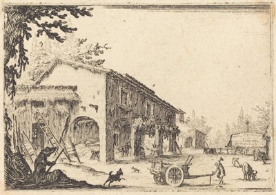 農場の中庭 作： Jacques Callot