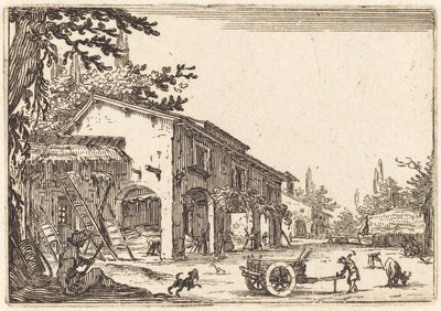 ある農場の中庭 1622年頃 作： Jacques Callot