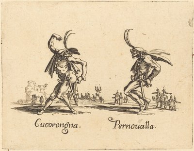 クコロンナとペルヌアラ 作： Jacques Callot