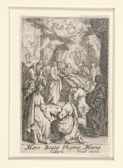 処女の死、いいえ。 11 聖母の生涯より 作： Jacques Callot