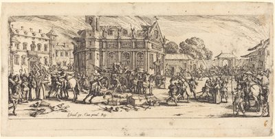 修道院の破壊 作： Jacques Callot