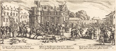 修道院の破壊 作： Jacques Callot