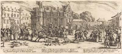 修道院の破壊 作： Jacques Callot