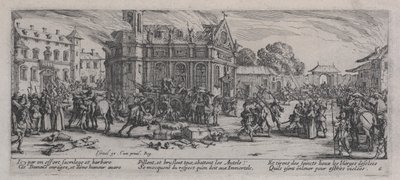 「戦争の悲惨さ」からの修道院の荒廃（Dévastationd&39;unmonastère） 作： Jacques Callot