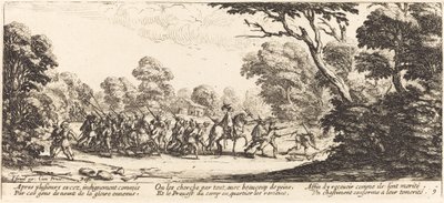 犯罪兵の発見 作： Jacques Callot