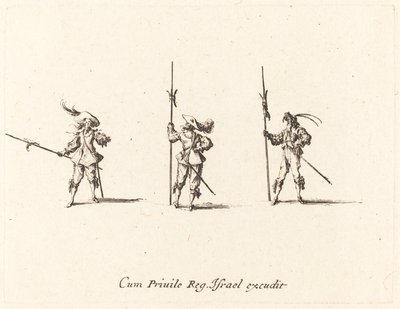 ハルバードでドリル 作： Jacques Callot