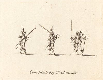マスケット銃でドリル 作： Jacques Callot