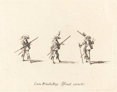 マスケット銃でドリル 作： Jacques Callot