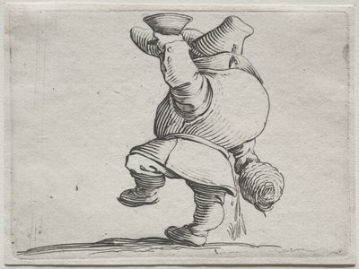 イアコポ・カロット（後ろから見た酒飲み）のせむし姿いろいろ 作： Jacques Callot