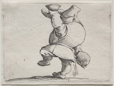 後ろから見た酒飲み。 作： Jacques Callot