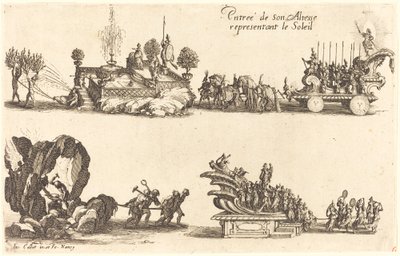 太陽を代表する殿下の入場 作： Jacques Callot