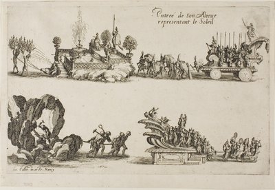 『結界の戦い』より、太陽を代表する殿下の登場 作： Jacques Callot