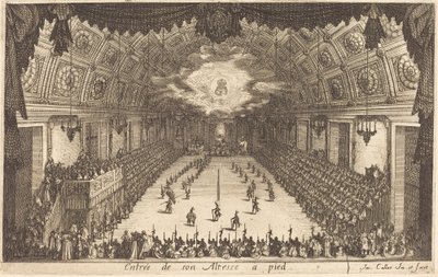 1627年、殿下の足での入場。 作： Jacques Callot