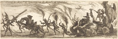 M. de Couvonge と M. de Chalabre のエントリー [おまけプレート] 作： Jacques Callot