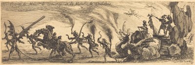 M. de Couvonge と M. de Chalabre [追加プレート]、1627 年のエントリ。 作： Jacques Callot