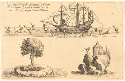 M. le Comte de Brionne、殿下大侍従、ジェイソンを代表しての入場 作： Jacques Callot
