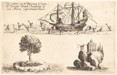 M. le Comte de Brionne、殿下大侍従、ジェイソンを代表しての入場 作： Jacques Callot