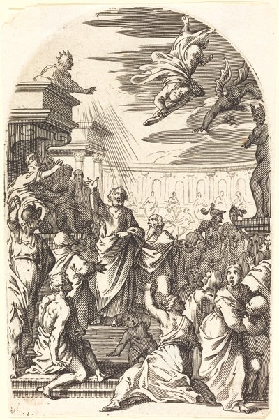 魔術師シモンの陥落 作： Jacques Callot