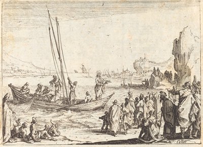男性のフィッシャー 作： Jacques Callot