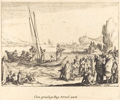 男性のフィッシャー 作： Jacques Callot