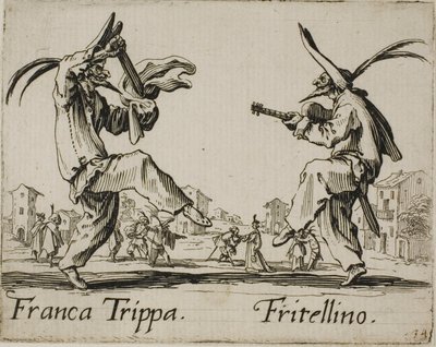 フランカ・トリッパ - フリテッリーノ、バッリ・ディ・スフェッサニアよりプレート23 作： Jacques Callot