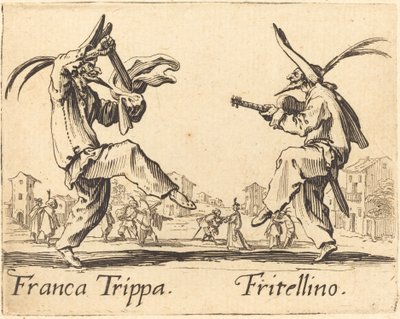 フランカ・トライプとフリテリーノ 作： Jacques Callot