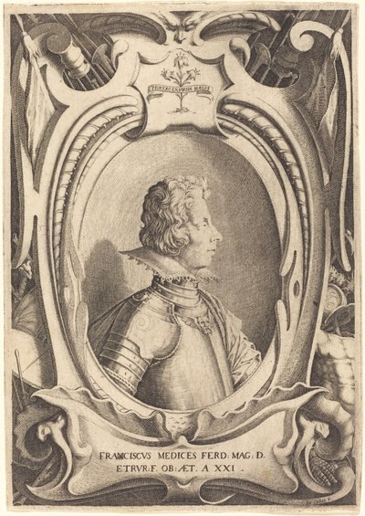 フランチェスコ・デ・メディチ、おそらく1614年。 作： Jacques Callot