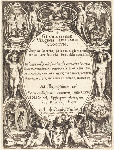 「Gloriosissimae」の口絵 作： Jacques Callot