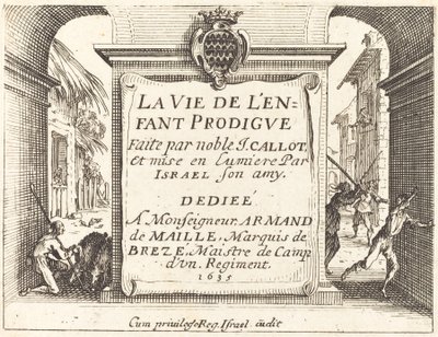 「放蕩息子」の口絵 作： Jacques Callot