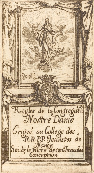 聖母の秩序の規則のための口絵 作： Jacques Callot