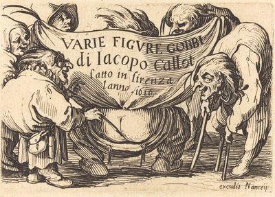 「さまざまな姿のゴッビ」の口絵 作： Jacques Callot