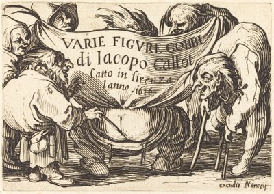 「せむし人形いろいろ」の口絵 作： Jacques Callot