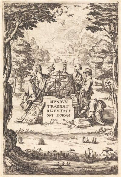 神聖なコスモロギアの口絵 (占星術師のタイトル) 作： Jacques Callot