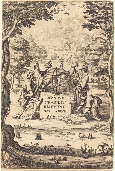 神聖なコスモロギアの口絵 (占星術師のタイトル) 作： Jacques Callot