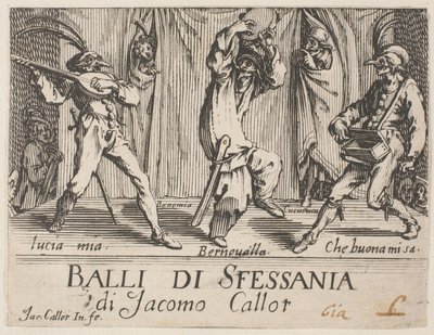 Balli di Sfessaniaの口絵 作： Jacques Callot