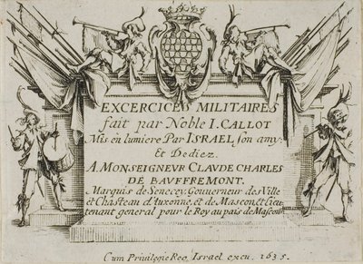 口絵、『軍事演習』より 作： Jacques Callot