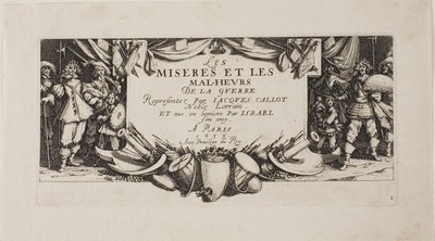 口絵、『戦争の悲惨さ』より 作： Jacques Callot