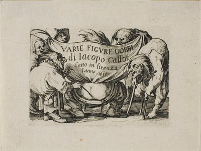 Varie Figure Gobbi の口絵 作： Jacques Callot
