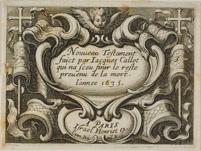 口絵、新約聖書より 作： Jacques Callot