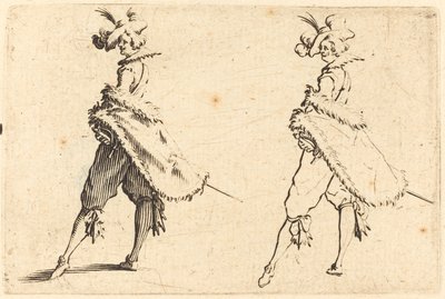 横から見た紳士 作： Jacques Callot