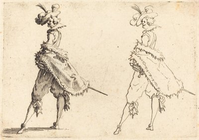 横から見た紳士 作： Jacques Callot