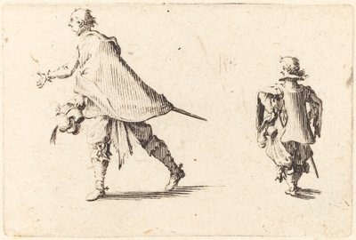 紳士と彼のページ 作： Jacques Callot