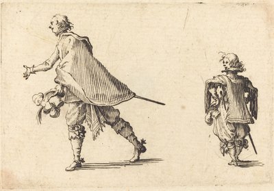 紳士と彼のページ 作： Jacques Callot