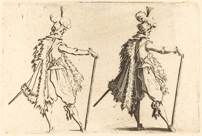 杖を持った紳士 作： Jacques Callot