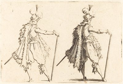 杖を持った紳士 作： Jacques Callot